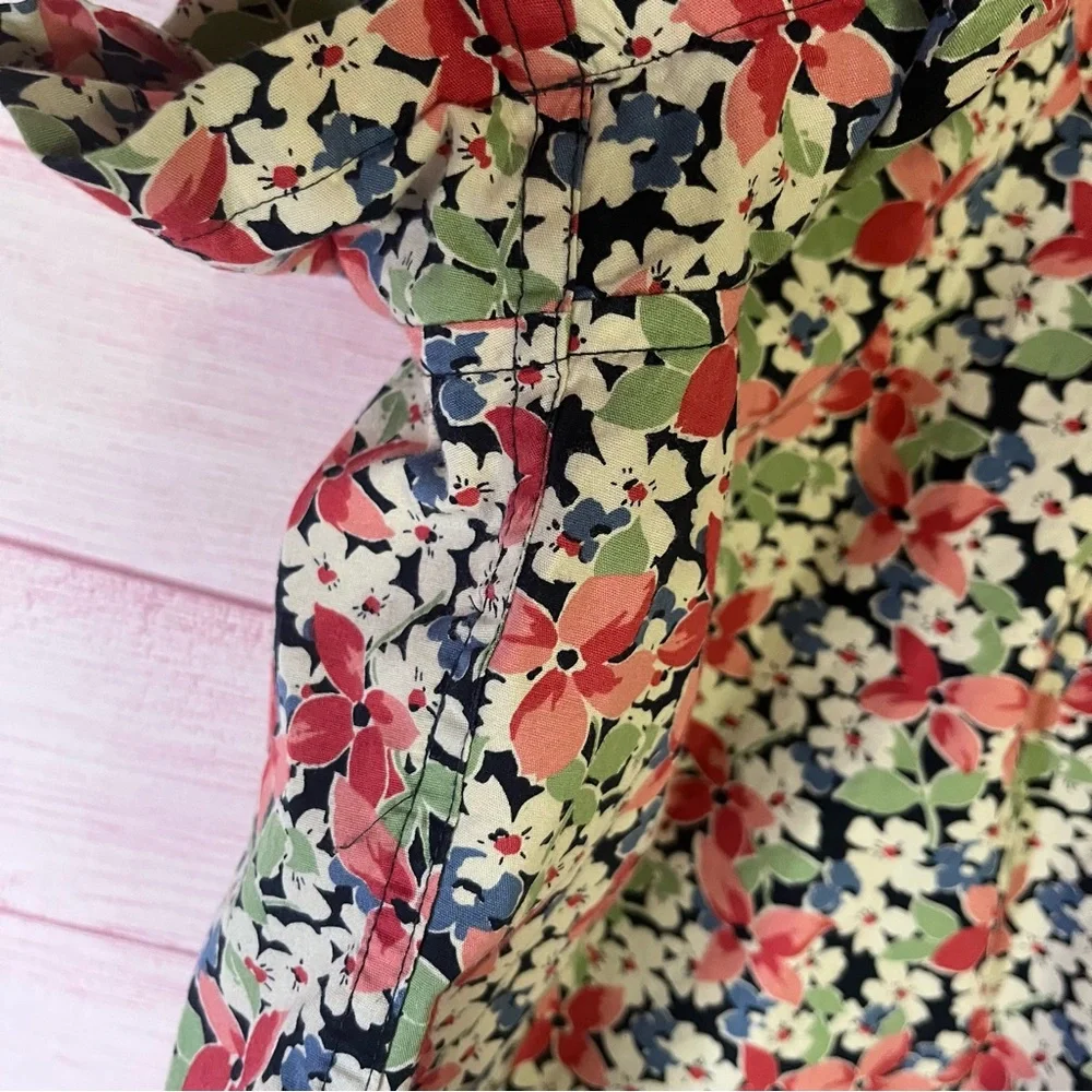 J.Crew‎ Slim Floral Short Sleeve Casual Button Down Shirt Size Large